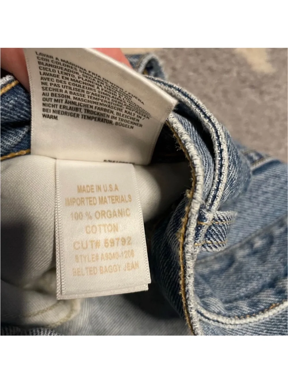 Agolde belt removable